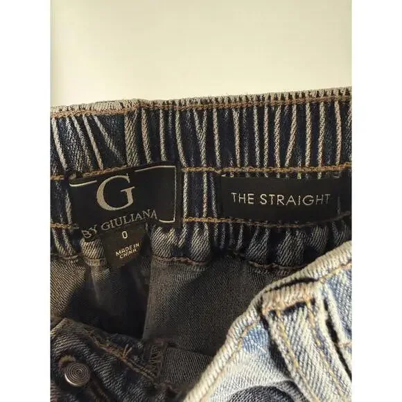 NWT G by Giuliana The Straight High Rise Ankle Jeans Size 0 (25” Inseam) - Picture 4 of 5